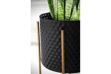 Vase Wohnling Sæt af 2 Aluminiums Blomster Plantekrukke 3 D Cirkeloverflade Moderne - Boligtilbehør - Krukker