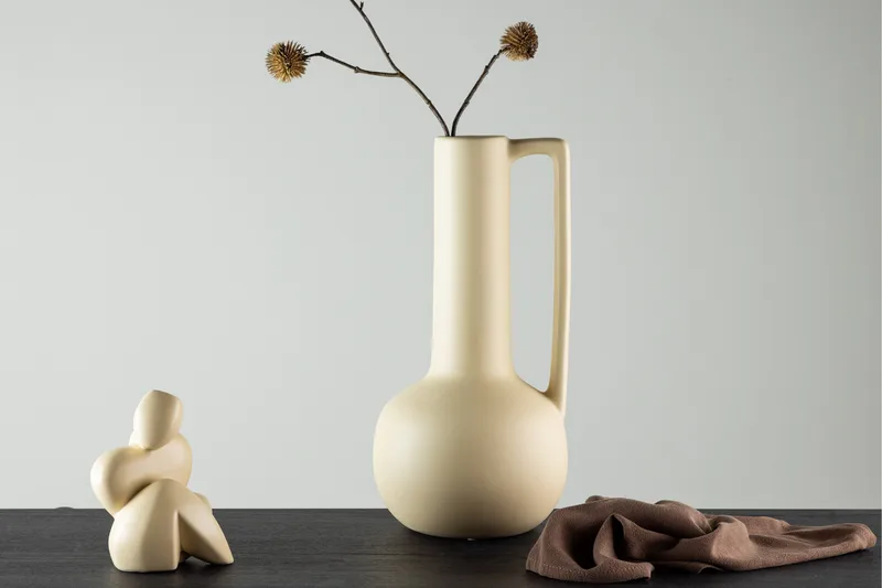 Allis Vase 18 cm - Gul - Boligtilbehør - Vaser