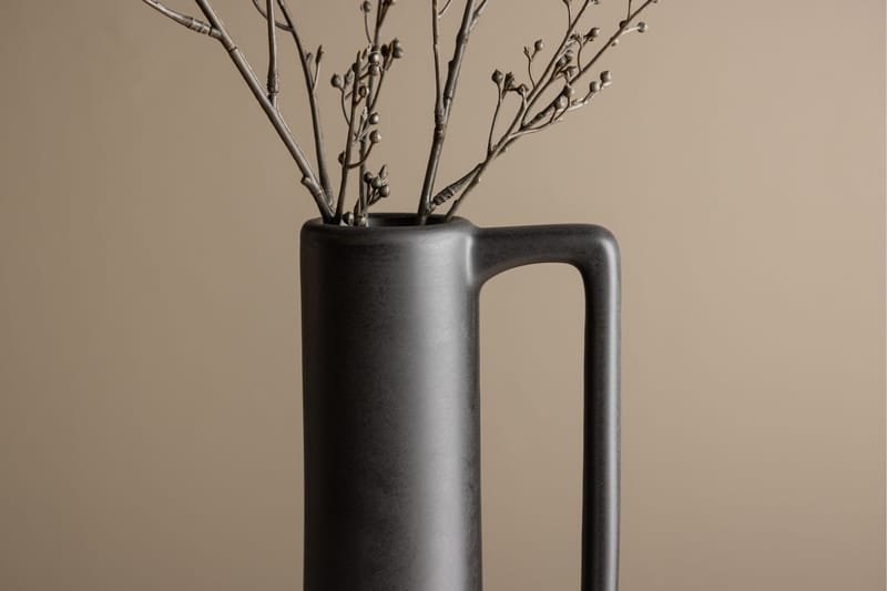 Allis Vase 18 cm Sort - Venture Home - Vaser - Blomstervase - Dekoration