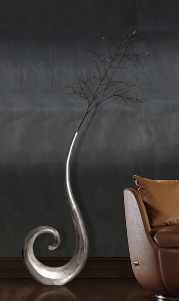 Dalara Vase 100 cm - Sølvfarvet - Boligtilbehør - Vaser