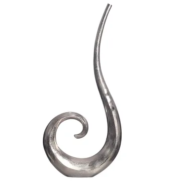 Dalara Vase 100 cm - Sølvfarvet - Boligtilbehør - Vaser