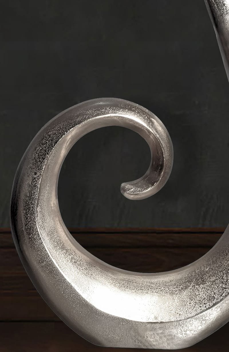 Dalara Vase 100 cm - Sølvfarvet - Boligtilbehør - Vaser
