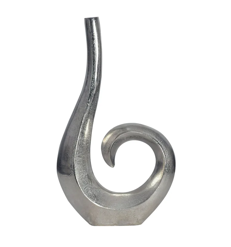 Dalara Vase 47 cm, Sølvfarvet