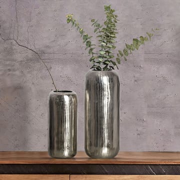 Dalaro Vase 40 cm Sæt med 2 - Sølvfarvet - Boligtilbehør - Vaser - Cylindervase
