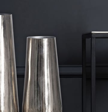 Daleri Vase 45 cm sæt med 2 - Sølvfarvet - Boligtilbehør - Vaser - Cylindervase