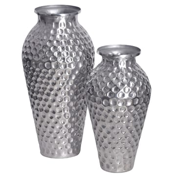 Dalilo Vase 51 cm Sæt med 2 - Sølvfarvet - Boligtilbehør - Vaser