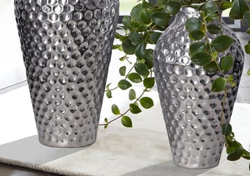 Dalilo Vase 51 cm Sæt med 2 - Sølvfarvet - Boligtilbehør - Vaser