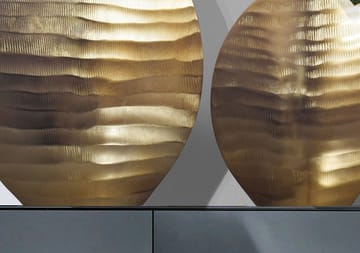 Dalira Vase 31 cm sæt med 2 - Guldfarvet - Boligtilbehør - Vaser