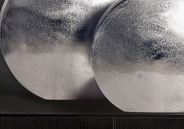 Dalora Vase 34 cm sæt med 2 - Sølvfarvet - Boligtilbehør - Vaser