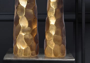 Daluna Vase 49 cm sæt med 2 - Guldfarvet - Boligtilbehør - Vaser - Cylindervase