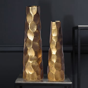 Daluna Vase 49 cm sæt med 2 - Guldfarvet - Boligtilbehør - Vaser - Cylindervase