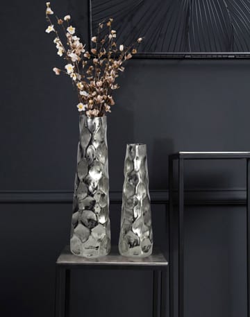 Daluna Vase 49 cm sæt med 2 - Sølvfarvet - Boligtilbeh ør - Vaser - Cylindervase