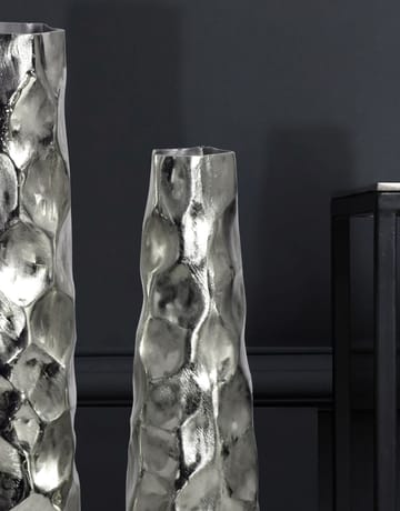 Daluna Vase 49 cm sæt med 2 - Sølvfarvet - Boligtilbehør - Vaser - Cylindervase