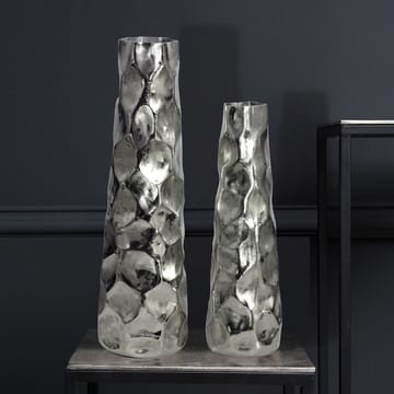 Daluna Vase 49 cm sæt med 2 - Sølvfarvet - Boligtilbehør - Vaser - Cylindervase