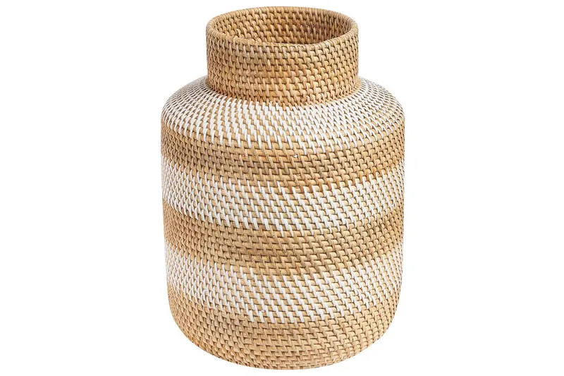 Dekorationsvas Beliani Renun White||Nature||Beige, undefined