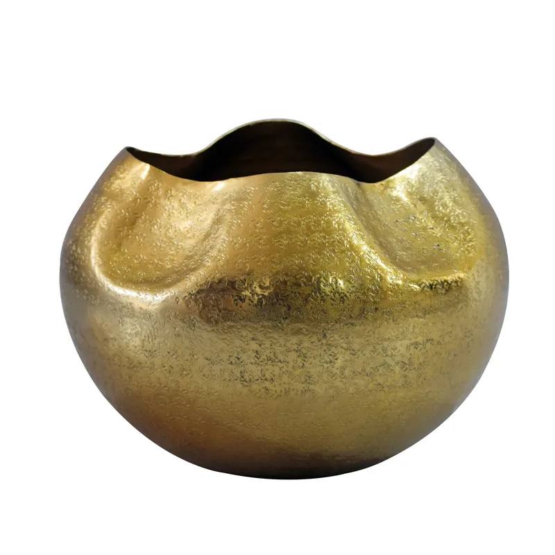 Harvik bordvase 30 cm i aluminium, Guld