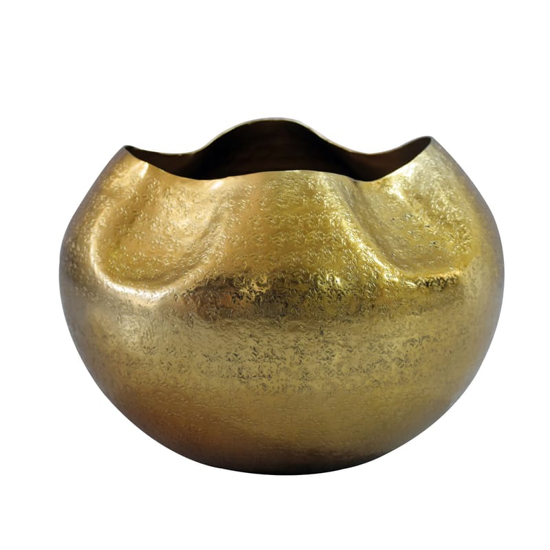 Harvik bordvase 30 cm i aluminium - Guld - Boligtilbehør - Vaser