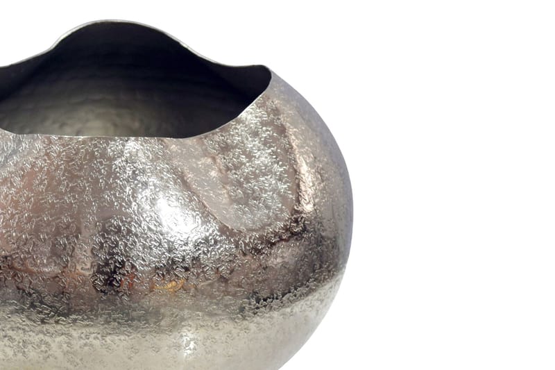 Harvik bordvase 30 cm i aluminium - Sølv - Boligtilbehør - Vaser