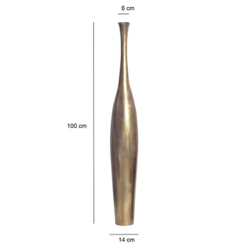 Isloren Vase 100 cm - Guldfarvet - Boligtilbehør - Vaser