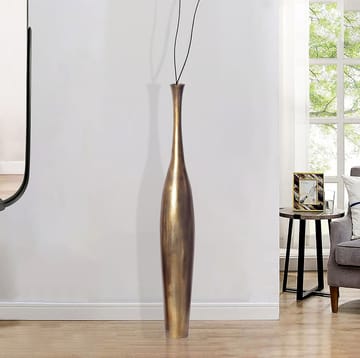Isloren Vase 75 cm - Guldfarvet - Boligtilbehør - Vaser