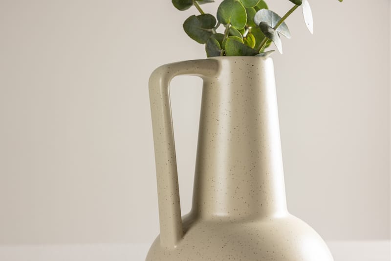 Lane Vase 15x15 cm - Beige - Boligtilbehør - Vaser