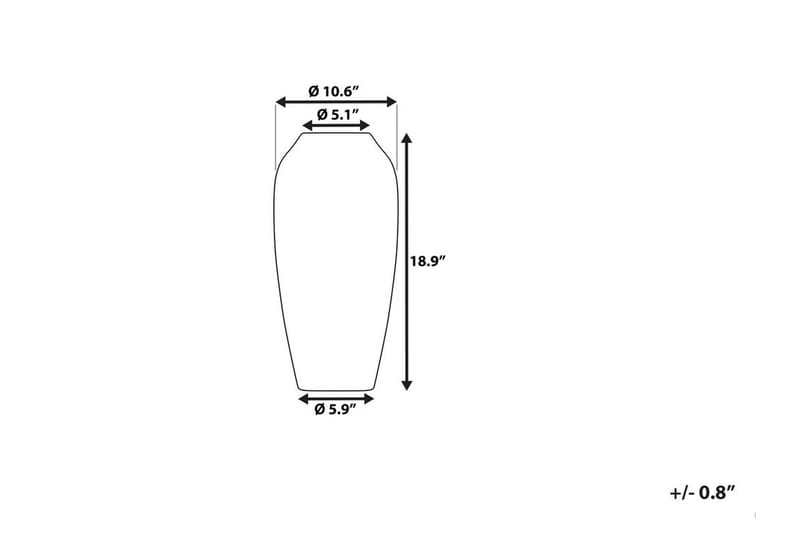 Lorca Vase 27 cm - Grå - Vaser - Blomstervase - Dekoration