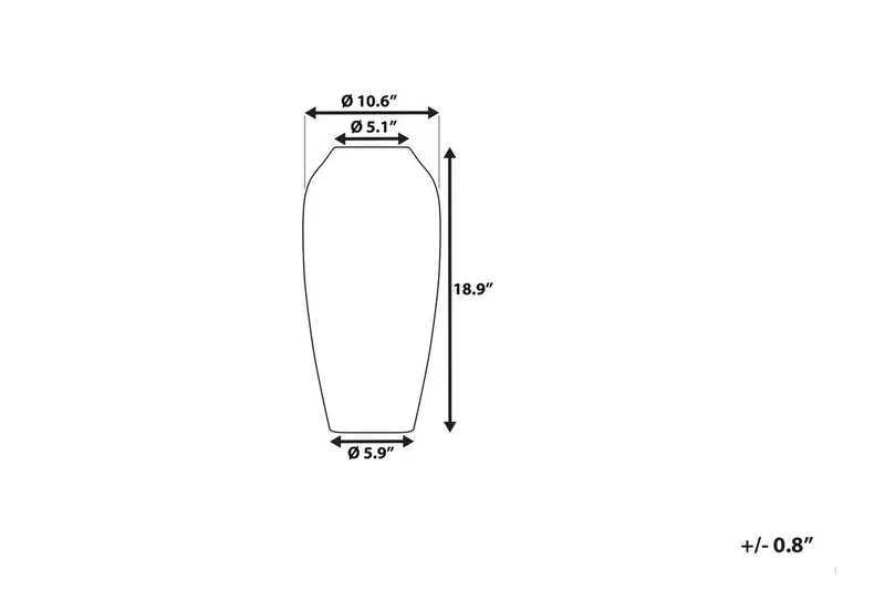 Lorca Vase 27 cm - Grå - Boligtilbehør - Vaser