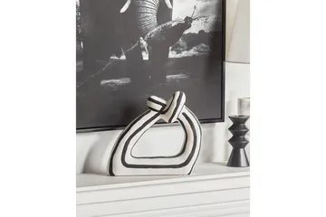 Prydnadsfigur Beliani Zander Black||White - Boligtilbehør - Dekoration - Pynteting - Dekorationsfigur