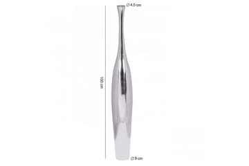 Vase Wohnling poleret aluminium støbt, moderne stil 100 cm - 100 cm - Boligtilbehør - Vaser