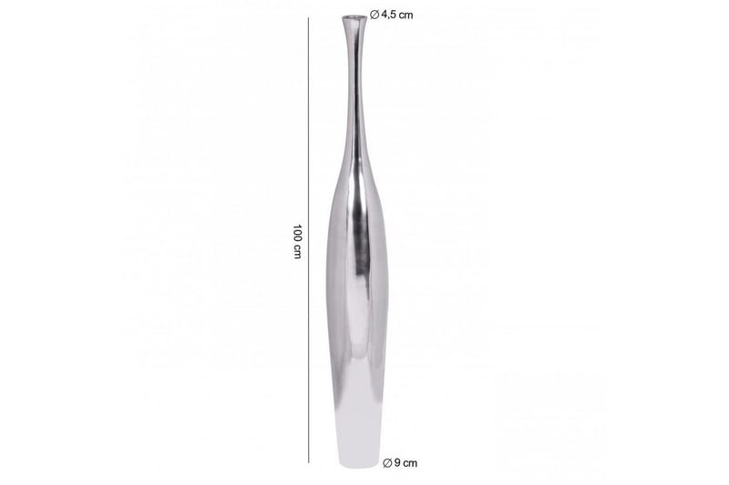 Vase Wohnling poleret aluminium støbt, moderne stil 100 cm - 100 cm - Boligtilbehør - Vaser