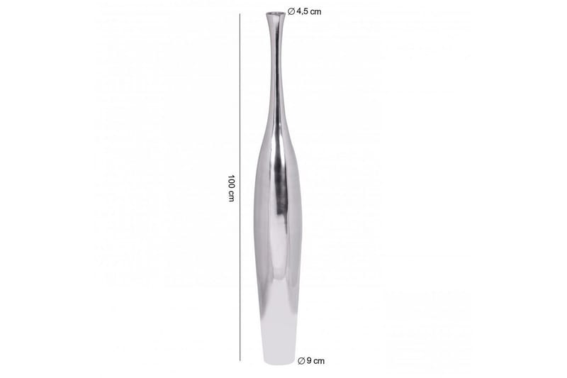 Vase Wohnling poleret aluminium støbt, moderne stil 100 cm - 100 cm - Boligtilbehør - Vaser