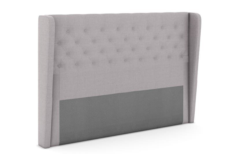 Select sengegavl 180 cm med sider - lysegrå - Sengegavle