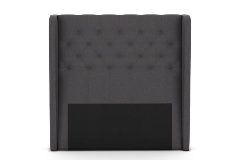 Select sengegavl 120 cm med sider - mørkegrå - Sengegavle