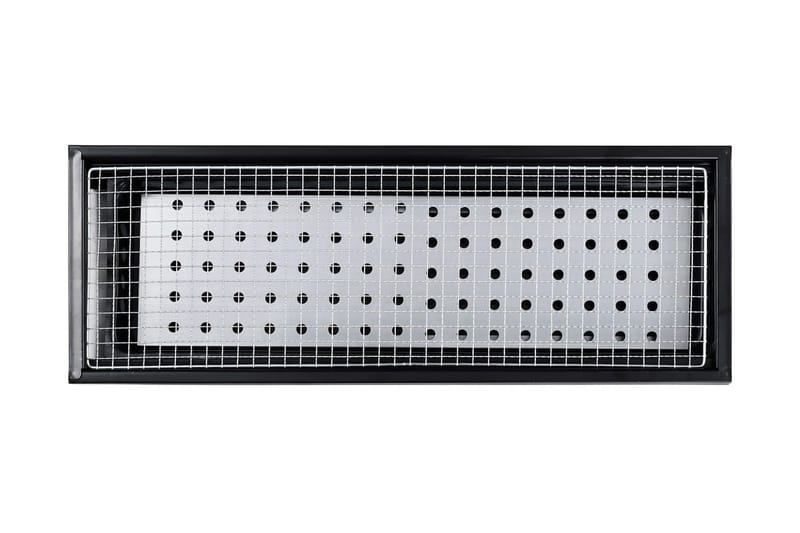bærbar campinggrill 60x22,5x33 cm stål - Sort - Have - Grill - Øvrige griller - Bærbare griller & campinggriller
