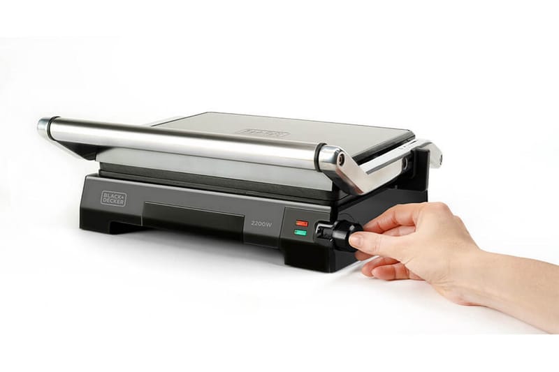 Bordgrill Black+Decker Temp Control 2200W Børstet Stål - Grå - Have - Grill - Øvrige griller - Bærbare griller & campinggriller
