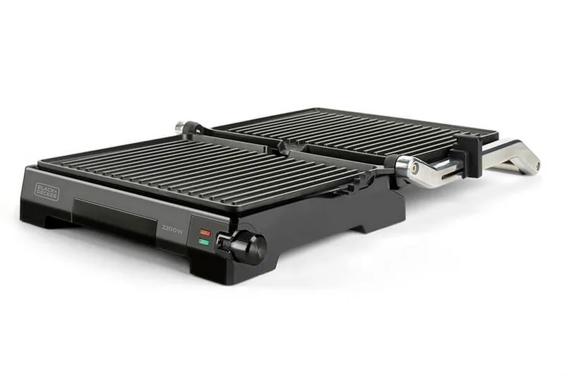 Bordgrill Black+Decker Temp Control 2200W Børstet Stål - Grå - Have - Grill - Øvrige griller - Bærbare griller & campinggriller
