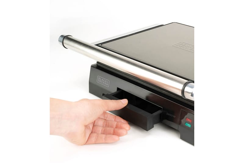 Bordgrill Black+Decker Temp Control 2200W Børstet Stål - Grå - Have - Grill - Øvrige griller - Bærbare griller & campinggriller