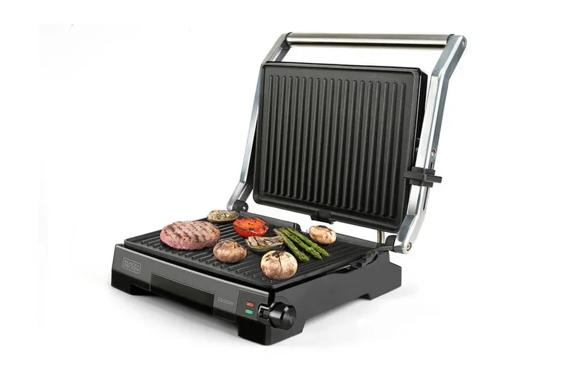 Bordgrill Black+Decker Temp Control 2200W Børstet Stål - Grå - Have - Grill - Øvrige griller - Bærbare griller & campinggriller
