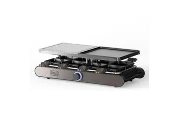 Raclettegrill Black+Decker - Sølv - Have - Grill - Øvrige griller - Racletter