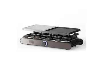 Raclettegrill Black+Decker - Sølv - Have - Grill - Øvrige griller - Racletter
