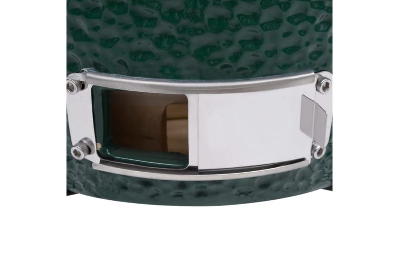 2-i-1 Kamado-røgegrill 56 cm keramisk grøn - Grøn - Have - Grill - Rygeovne & rygegriller