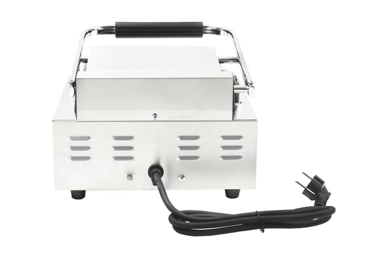 Rillet Panini-Grill Rustfrit Stål 1800 W 32 X 41 X 19 Cm - Sølv - Have - Grill - Elgrille