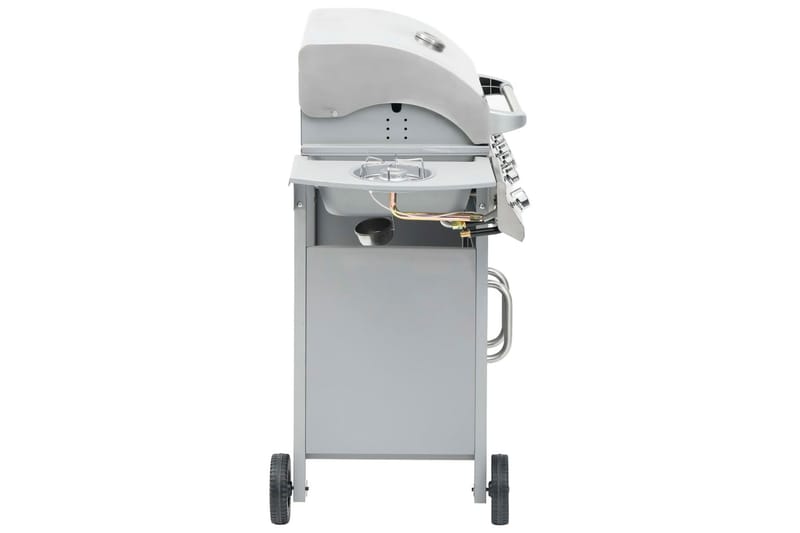 gasgrill 4+1 grillzoner rustfrit stål sølvfarvet - S�ølv - Have - Grill - Gasgrille