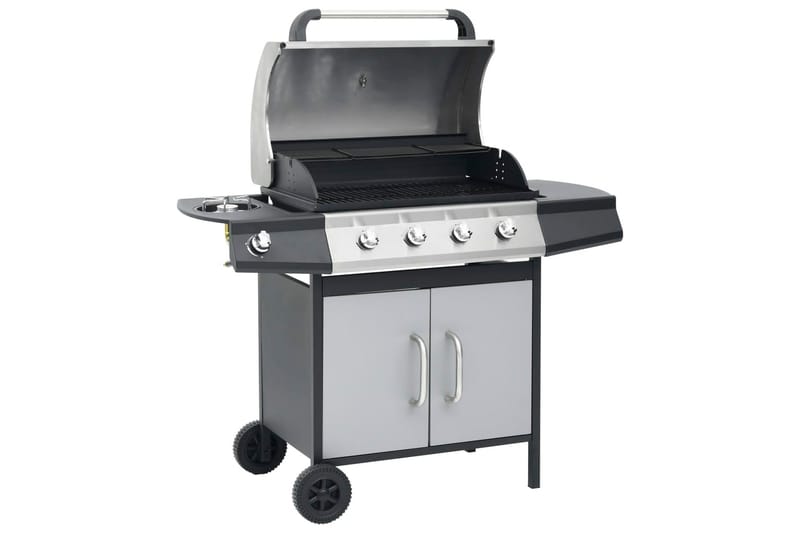 gasgrill 4+1 grillzoner stål og rustfrit stål - Sølv - Have - Grill - Gasgrille