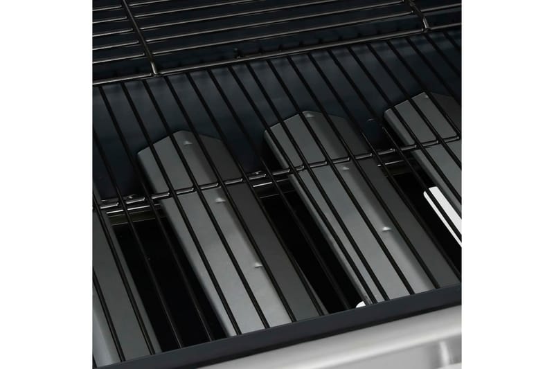 gasgrill 4+1 grillzoner stål og rustfrit stål - Sølv - Have - Grill - Gasgrille