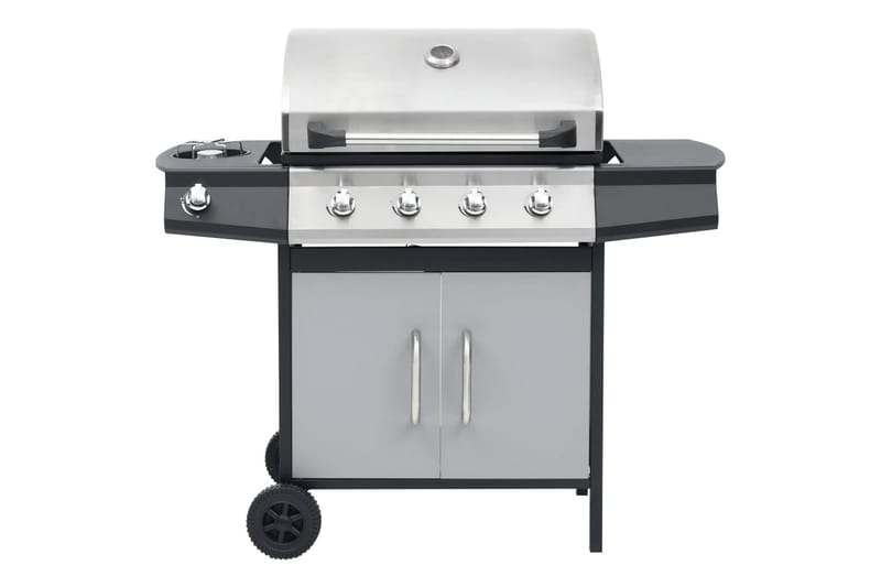 gasgrill 4+1 grillzoner stål og rustfrit stål - Sølv - Have - Grill - Gasgrille