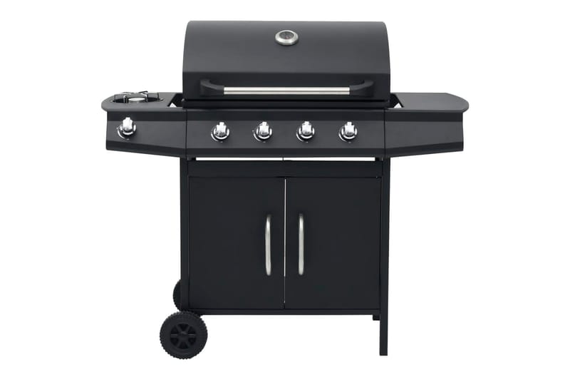 gasgrill 4+1 grillzoner stål sort - Sort - Have - Grill - Gasgrille