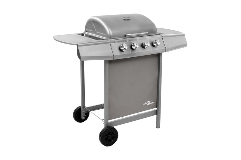 Gasgrill 4 Brændere Sølvfarvet - Sølv - Have - Grill - Gasgrille