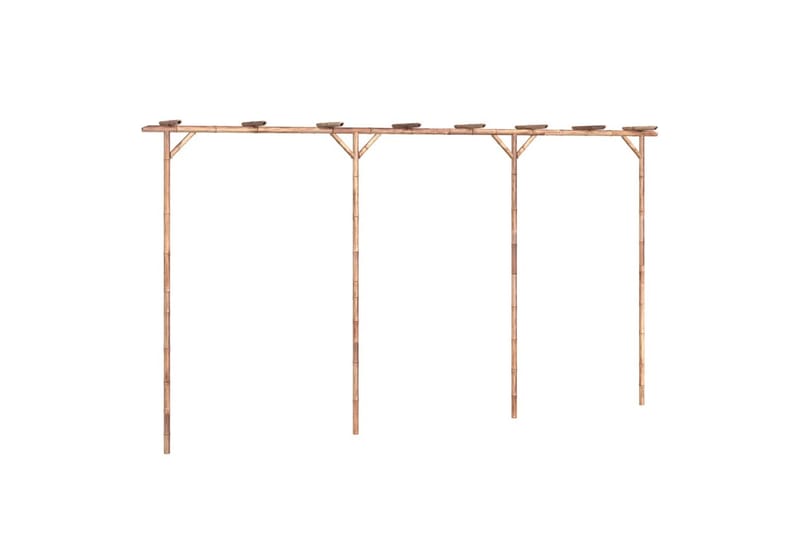 beBasic pergola 385x40x205 cm bambus - Brun - Havemøbler - Solafskærmning - Pergola