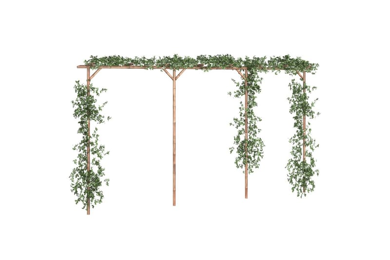 beBasic pergola 385x40x205 cm bambus - Brun - Havemøbler - Solafskærmning - Pergola